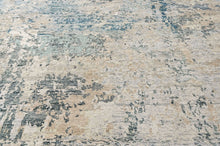 Multi Size Hand Knotted Wool Blue, Gray Tibetan Abstract Rug
