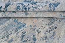 Multi Size Gray Blue Slate Color Hand Knotted Tibetan Wool  Oriental Rug