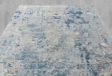 Multi Size Gray Blue Slate Color Hand Knotted Tibetan Wool  Oriental Rug