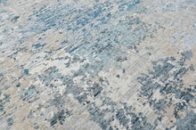 Multi Size Gray Blue Slate Color Hand Knotted Tibetan Wool  Oriental Rug