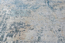 Multi Size Gray Blue Slate Color Hand Knotted Tibetan Wool  Oriental Rug