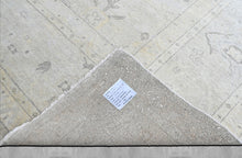 Multi Size Beige Gray Muted Earth Tones Color Hand Knotted Oushak Wool Transitional Oriental Rug