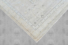 Multi Size Beige Gray Muted Earth Tones Color Hand Knotted Oushak Wool Transitional Oriental Rug