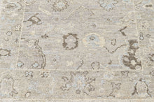 2'6''x8 Hand Knotted Wool Gray, Beige Oushak Transitional Rug