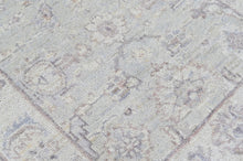 2'6x8 Tone on Tone Gray, , Color Hand Knotted Oushak Wool Transitional Oriental Rug