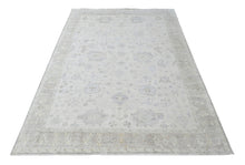 Multi Size Beige Taupe Gray Color Hand Knotted Oushak Wool Transitional Oriental Rug