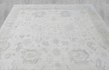 Multi Size Beige Taupe Gray Color Hand Knotted Oushak Wool Transitional Oriental Rug