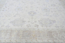 Multi Size Beige Taupe Gray Color Hand Knotted Oushak Wool Transitional Oriental Rug