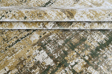 9x12 Beige, Gray, Gold Color Power Loom Oushak Wool Modern Oriental Rug