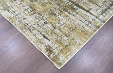 9x12 Beige, Gray, Gold Color Power Loom Oushak Wool Modern Oriental Rug