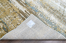 9x12 Beige, Gray, Gold Color Power Loom Oushak Wool Modern Oriental Rug