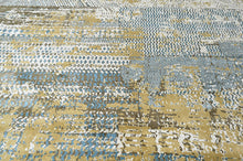 9x12 Beige, Gray, Gold Color Power Loom Oushak Wool Modern Oriental Rug