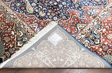 9x12 Navy, Red, Ivory Color Power Loom Oushak Wool Traditional Oriental Rug