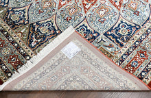 9x12 Red, Blue, Ivory Color Power Loom Oushak Wool Traditional Oriental Rug