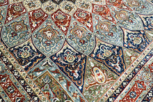 9x12 Red, Blue, Ivory Color Power Loom Oushak Wool Traditional Oriental Rug