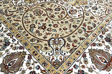 9x12 Light Gold, Ivory, Brown Color Power Loom Oushak Wool Traditional Oriental Rug