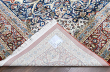 9x12 Red, Ivory, Aqua Color Power Loom Oushak Wool Traditional Oriental Rug