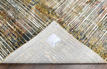 9x12 Gray, Rust, Gold Color Power Loom Oushak Wool Modern Oriental Rug