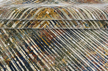 9x12 Gray, Rust, Gold Color Power Loom Oushak Wool Modern Oriental Rug