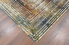 9x12 Gray, Rust, Gold Color Power Loom Oushak Wool Modern Oriental Rug