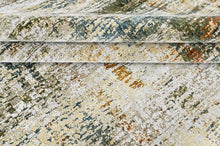 9x12 Gray, Beige, Burnt Orange Color Power Loom Oushak Wool Modern Oriental Rug