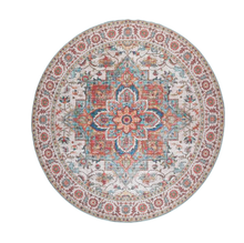 LoomBloom Multi Sizes Aqua Machine Made Traditional Vintage Boho Flatweave Polyester Oriental Area Rug