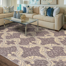 6' x 9' Hand Knotted IKAT Design 100% Wool Area rug Gray