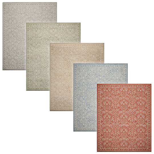 LoomBloom Multi Color Hand Hooked All-Over Transitional  Wool Oriental Area Rug