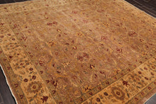 8x10 Brown, Gold Color Hand Knotted Persian 100% Wool Traditional Oriental Rug