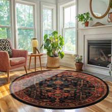 Handmade Multi Size 100% Wool Dark Blue Oriental Area Rug