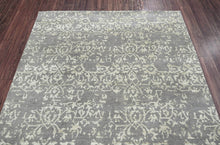 5x7 Gray LoomBloom Hand Knotted Transitional All-Over Tibetan 100% Wool Oriental Area Rug