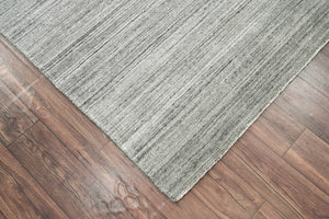 Multi Size Tone on Tone Gray Hand Knotted Tibetan Omre 100% Wool Modern & Contemporary Oriental Area Rug