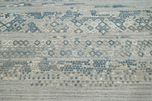 6x9 Gray LoomBloom Hand Knotted Modern & Contemporary Textured Tibetan 100% Wool Oriental Area Rug