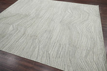 8x10 Gray LoomBloom Hand Knotted Modern & Contemporary Textured Tibetan 100% Wool Oriental Area Rug