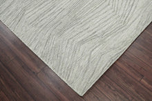 8x10 Gray LoomBloom Hand Knotted Modern & Contemporary Textured Tibetan 100% Wool Oriental Area Rug