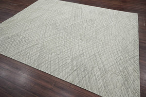 8x10 Gray LoomBloom Hand Knotted Modern & Contemporary Textured Tibetan 100% Wool Oriental Area Rug