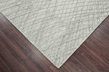 8x10 Gray LoomBloom Hand Knotted Modern & Contemporary Textured Tibetan 100% Wool Oriental Area Rug