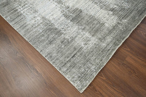 5x7 Gray, Silver Hand Knotted 100% Wool Modern & Contemporary Oriental Area Rug