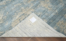 Multi Size Celadon,Beige Hand Knotted Wool/Bamboo Silk Transitional Oriental Area Rug
