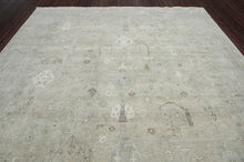 Multi Size Tone on Tone Gray Hand Knotted Afghan Oushak 100% Wool Traditional Oriental Area Rug