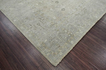 Multi Size Tone on Tone Gray Hand Knotted Afghan Oushak 100% Wool Traditional Oriental Area Rug