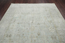 9x12 Celadon, Gray Hand Knotted Afghan Oushak 100% Wool Traditional Oriental Area Rug