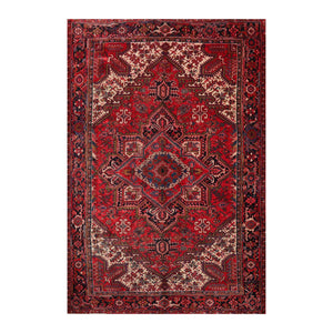 8'2" x 11'8" Hand Knotted 100% Wool Herizz Traditional Oriental Area Rug Red - Oriental Rug Of Houston