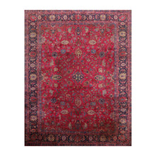 9' x 11'5" Hand Knotted 100% Wool Antique Saroukk 250KPSI Oriental Area Rug Rose - Oriental Rug Of Houston