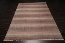 10x14 Brown, Tan Hand Knotted 100% Wool Modern & Contemporary Oriental Area Rug