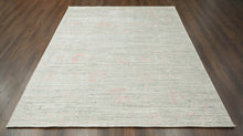 8x10 Beige, Gray Hand Knotted 100% Wool Modern & Contemporary Oriental Area Rug