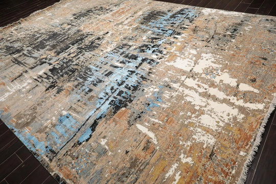 10’ x 14’  Designer Modern Tibetan Sherpa Area rug Hand Knotted 100% Wool