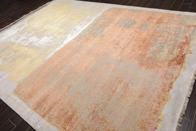 9' x12' Sherpa Wool and Silk Oriental Area Persian Rug - Oriental Rug Of Houston