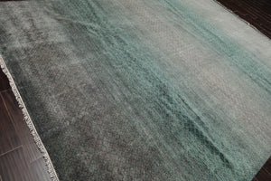 9' x 12' Hand Knotted 100% Wool Muted Contemporary Modern Area Rug Gray - Oriental Rug Of Houston