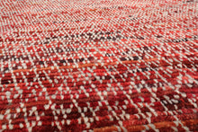 8' x 10' Hand Knotted 100% Wool Contemporary Modern Grass Area Rug Red - Oriental Rug Of Houston